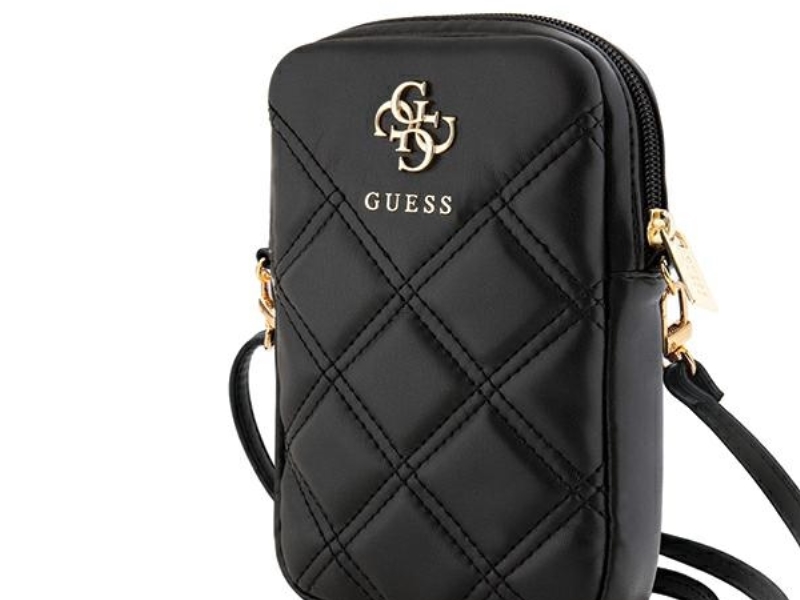 Guess taske GUWBZPSQSSGK, sort/black Zip Quilted 4G
