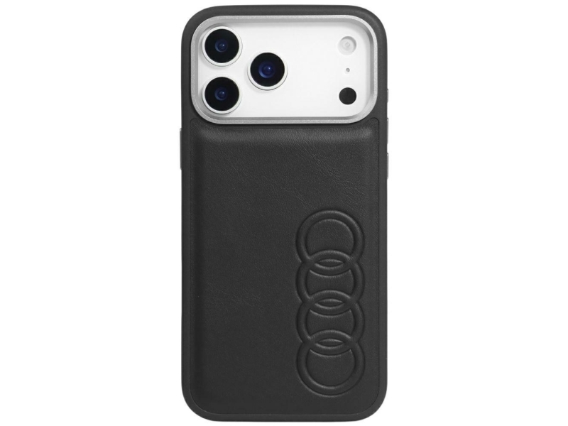 Audi Tt Syntetlæder Magsafe Cover Til Iphone 17 Pro - Sort