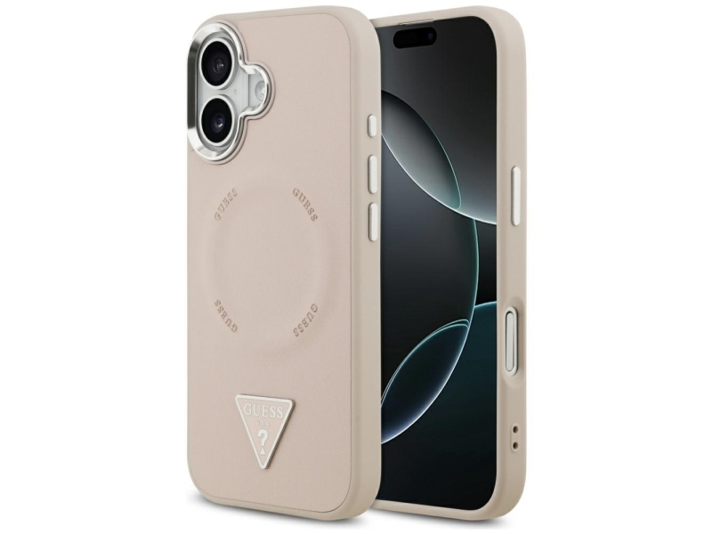 Guess Triangle Logo Magsafe-Cover Til Iphone 17 - Pink