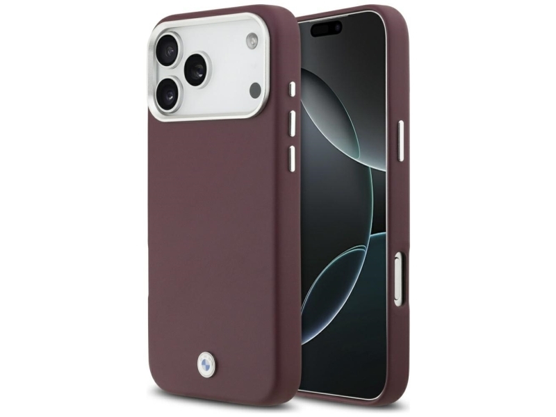 Bmw Sign Full Wrapped Metal Magsafe-Cover Til Iphone 17 Pro Max - Rød