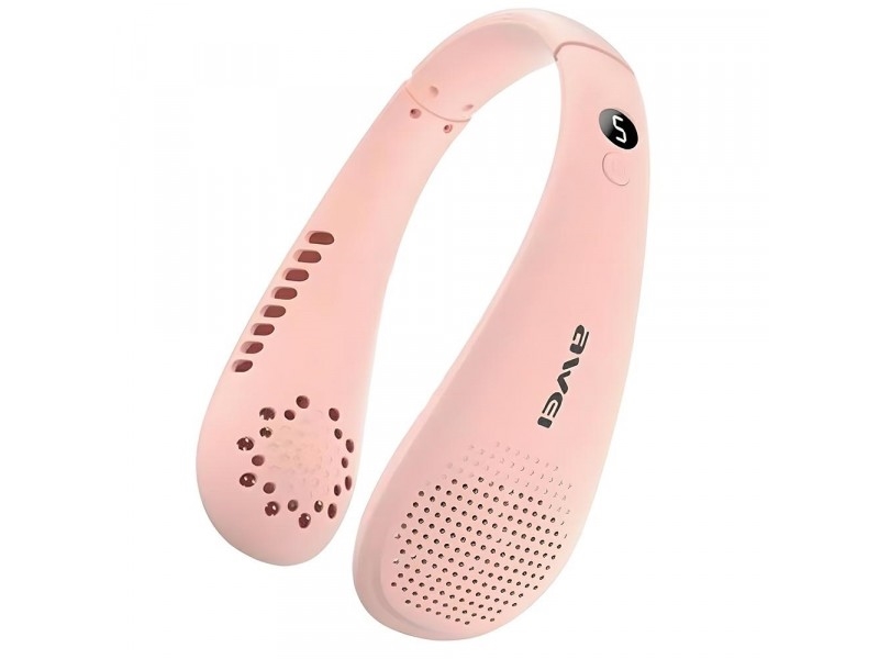 AWEI ventiliatorius F31 1200mAh rožinės spalvos