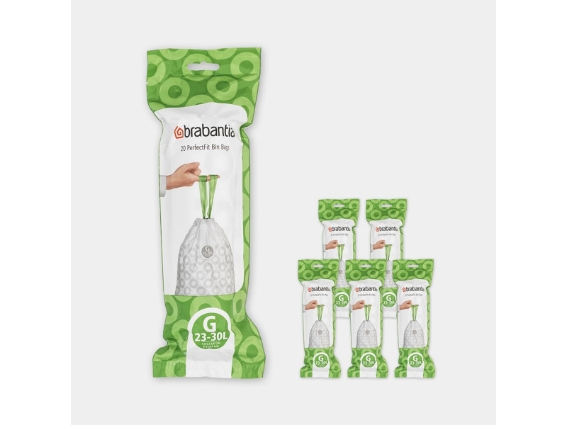Brabantia 138423, 30 L, Valkoinen, Muovi, Kiina, 760 mm, 417 mm