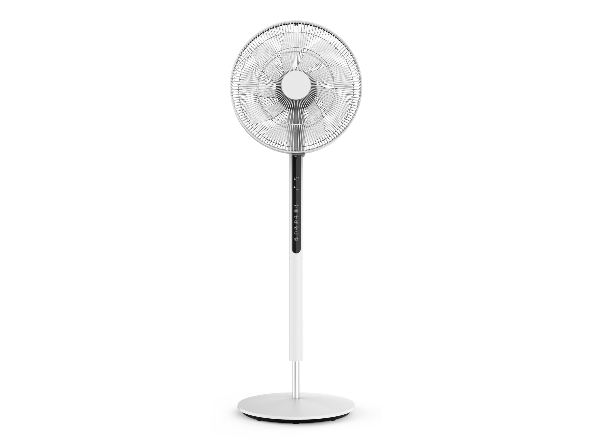 Fakir VC 80 DC, Husholdning ventilator, Sort, Hvid, Gulv, 55 dB, 2400 m³/t, 320°