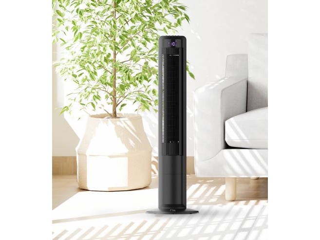 Fakir TV 18 Plus, Husholdning tårnventilator, Sort, Gulv, 3,3 cm, 590 m³/t, 60°