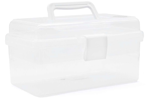 Aufbewahrungsbox M/ Einsatz 25,5X13,5X14,5 Cm, Transparent