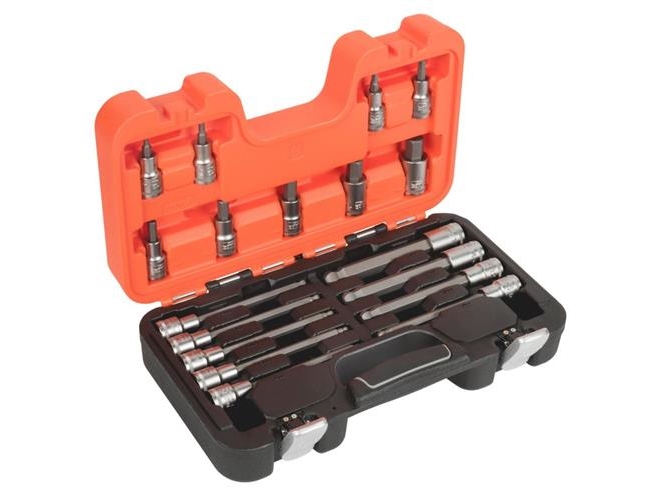 Bahco bits-sats 1/2, 18 delar, Unbrako® (4-17 mm) | Elverktyg - Tillbehör - Bitar & Borrset | GameStuff