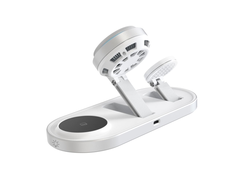 Tech-Protect A51 Magsafe 3-I-1 25W Qi2.2 Trådladeroplader - Hvid