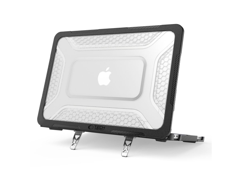 Tech-Protect Kevlar Pro Cover Til Macbook Neo 13 2026 Mat Sort/Transparent