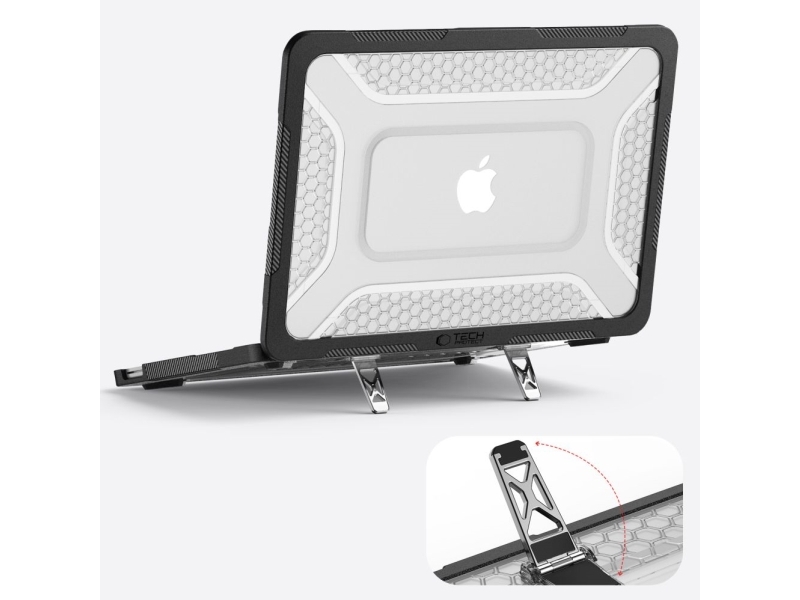 Tech-Protect Kevlar Pro Cover Til Macbook Neo 13 2026 Mat Sort/Transparent