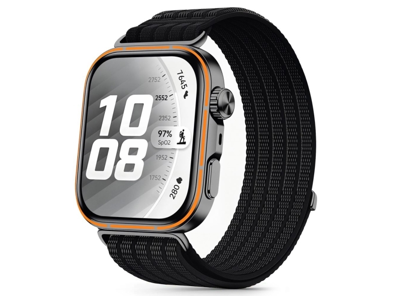 Tech-Protect Nylonarmband Für Huawei Watch Fit 3 / 4 / 4 Pro / 5 / 5 Pro 4Er-Set Schwarz