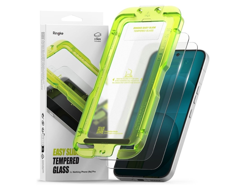 Ringke Easy Slide 2Er-Set Gehärtetes Glas Für Nothing Phone 4A Pro Clear