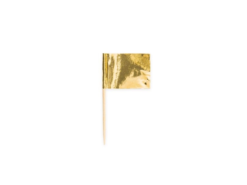 Goldene Kuchenfähnchen, 50 Stk