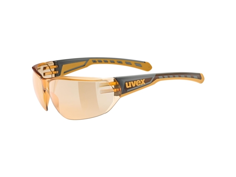 uvex Equate cykelbriller - Smoke/Orange, UV400