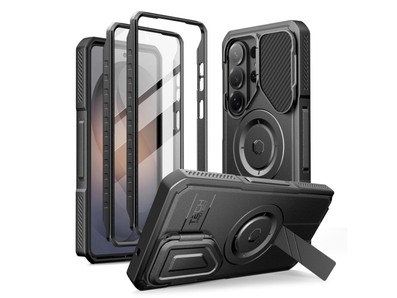 Tech-Protect Kevlar Magsafe 2-Sæt Cover Til Samsung Galaxy S26 Ultra - Sort