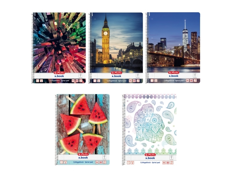 Herlitz 11086204, Multifärg, A4, 80 ark, 70 g/m ^, Universal | Skola & Hobby - Skolböcker & kalkylblad - Skolböcker och utkast | GameStuff