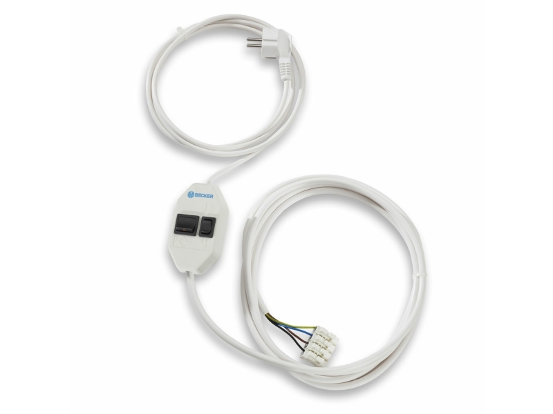 Kindermann 7466000102, Nøglekontakt, Kindermann, Kindermann 7466000160 / 7466000161, Hvid, 1000 mm, 1 stk
