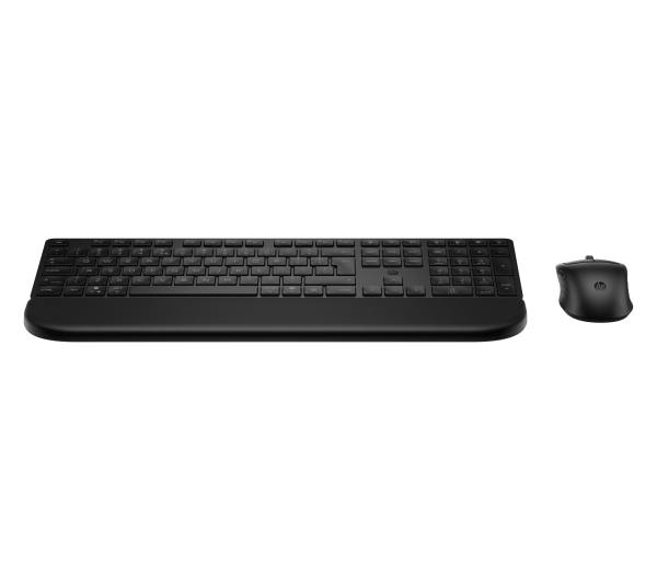 HP Multi-Device Dual-Mode Mouse and Keyboard Combo with Palm Rest 585C, Sort, Mus inkluderet