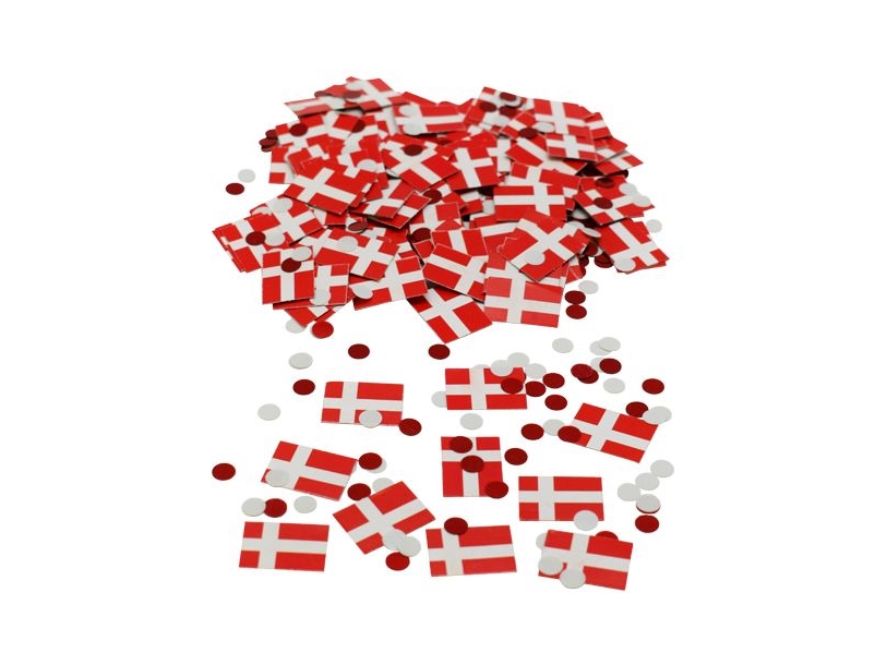 Dansk Flag Konfetti
