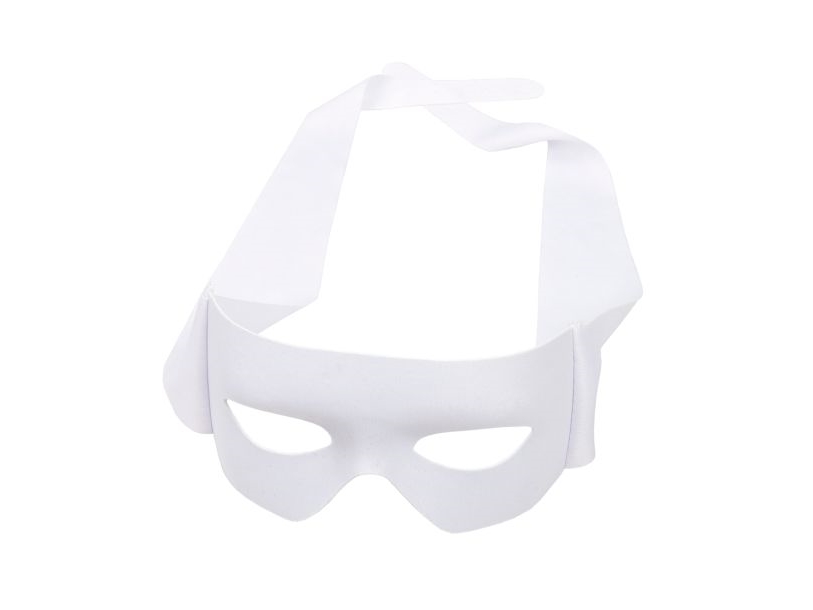 Weiße Halbmaske Mit Bändern