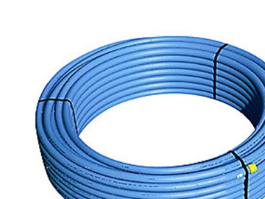 PE-rør 20mm PN10 blå. 100m - PE80-SDR11. EN12201 - (100 meter)