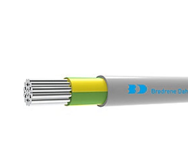 Nexans DK-AXQ 1G95 - Installationskabel, Lysegrå, 500 m tromle, Halogenfri, Dca