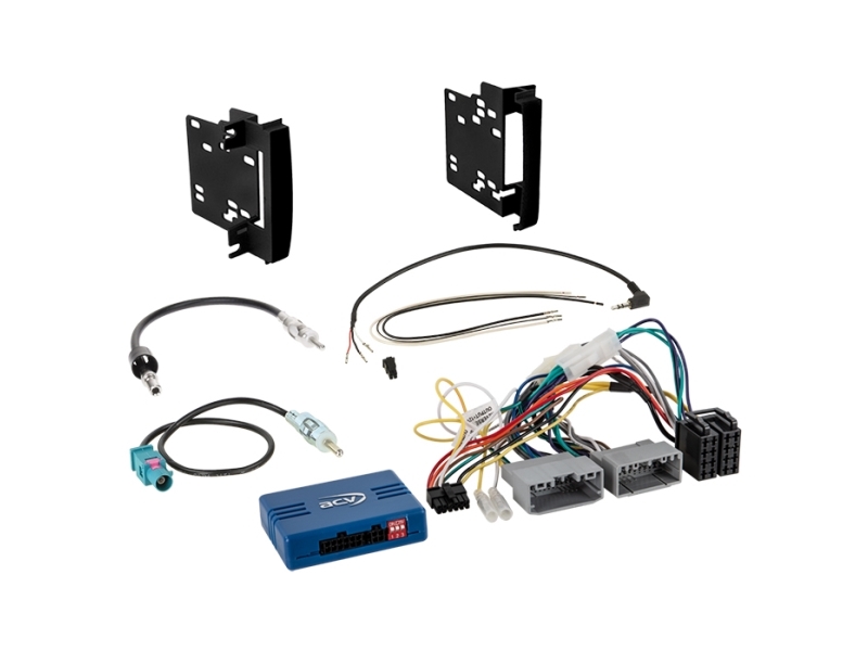 Komplet 2-Din Kit Chrysler/Dodge/Jeep/Vw /Amp Sort