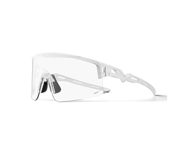 Rockbros Photochromic Cycling Glasses with UV Protection and Corrective Insert - White