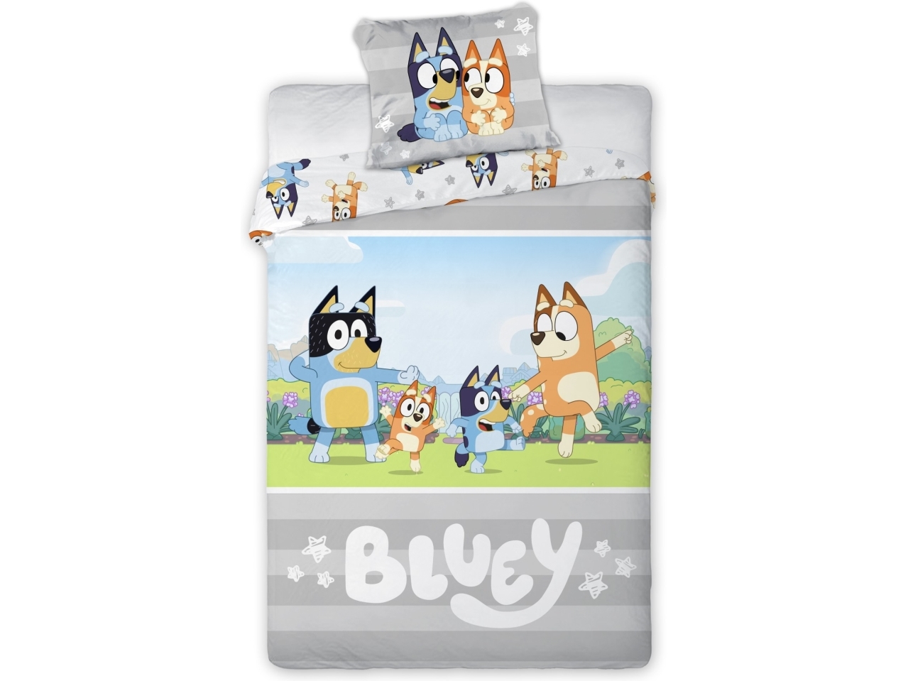 Bluey Junior Sengetøj 100X135 Cm - 100 Procent Bomuld