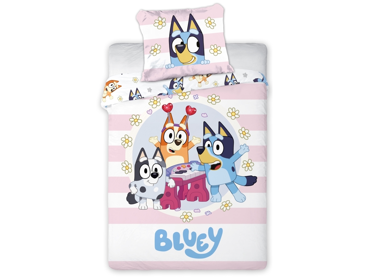 Bluey Junior Sengetøj 100x135 cm - 100 procent bomuld