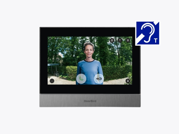 Doorbird A1104t, 17,8 Cm (7"), Ips, 1024 X 600 Pixel, Kapacitiv, Rustfrit Stål, Sort, Hurtigt Ethernet