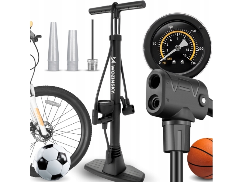 Wozinsky Gulvpumpe Til Cykel Wpr-02, Sort