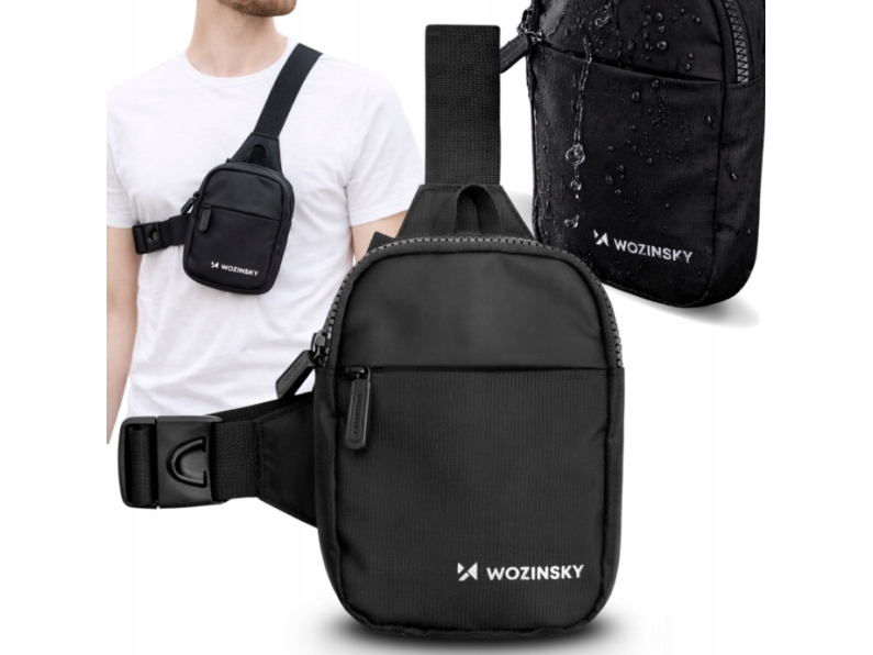 Wozinsky Mini Taske Til Stel Wms-W1, To Rum, Til Telefon, Unisex, Sort