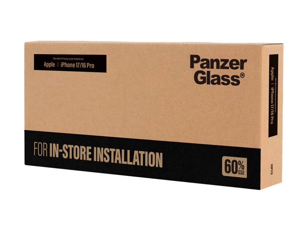 Panzerglass - Skærmbeskytter For Mobiltelefon - Ultra-Wide Fit For Fastfit Installation Machine - Glas - Med Fortrolighedsfilter - 2-Vejs - For Apple