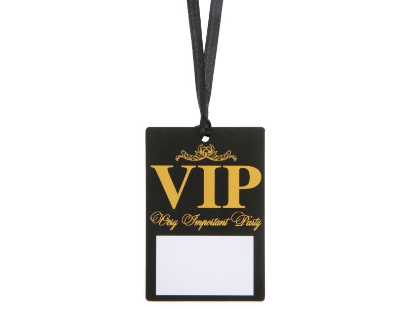Vip Bordkort, 10 Stk