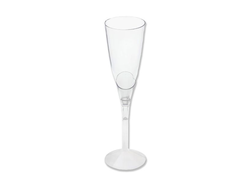 Plastik Champagneglas, 6 Stk