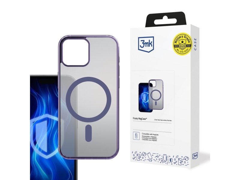 3Mk Frosty Magcase Lilla Til Apple Iphone 15 Plus - Lilla