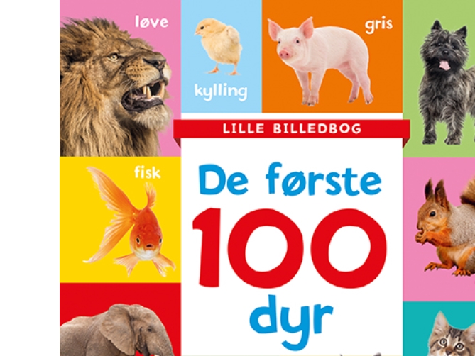 Lille Billedbog - De Første 100 Dyr |