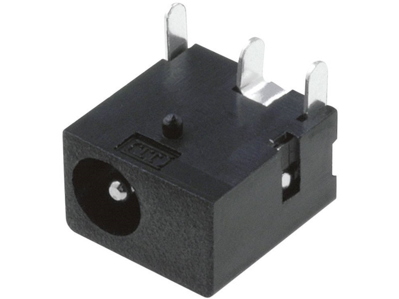 Cliff DC-8 Lavspændingsstik Tilslutning, indbygning vandret 4 mm 1.3 mm 1 stk