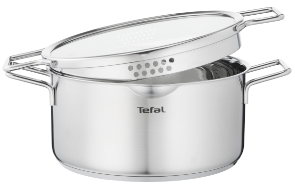 Tefal Nordica H85246, Edelstahl, Edelstahl, Edelstahl, Glas, 250 °C, Keramik, Gas, Halogen, Induktion, Versiegelte Platte