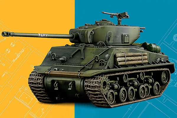 1:56 M4a3e8 Sherman Fury, Starter-Set