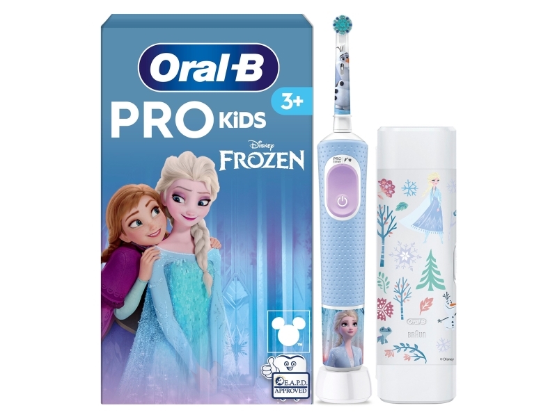 Oral-B Vitality Pro Frozen, Barn, Roterende, Pulserende Tandbørste, Pulse, Sort, Grå, 2 Min, Sort