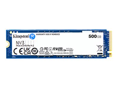 Kingston Technology 500G Nv3 M.2 2280 Nvme Ssd, Bulk, 500 Gb, M.2, 5000 Mb/S
