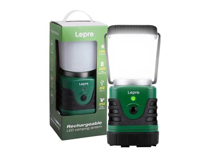 LEPRO 3300008 Campinglampa, 1000 lm, 3600 mAh