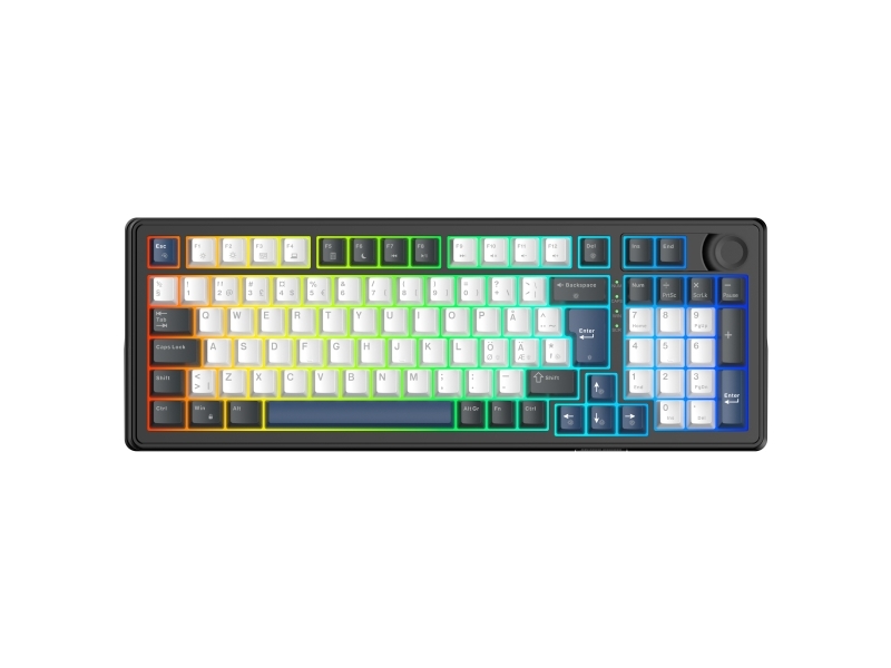 Dk490 96% Mechanical Gasket Keyboard, Pbt Keycaps, Hot-Swap