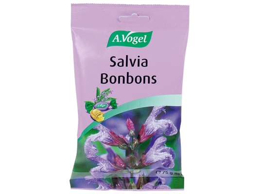 A.Vogel Salvia Bonbons, Honig, Atemerfrischende Bonbons, 75 G, Rohrzucker Glukosesirup Invertzuckersirup Wasser Salbeitinktur (2,1%) Säuerungsmittel: