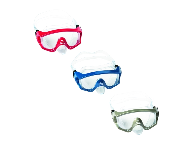 Bestway 22044, Voksen, Fuld ansigtsmaske, Freediving, Polykarbonat, Blå, Grå, Lyserød, 14 År