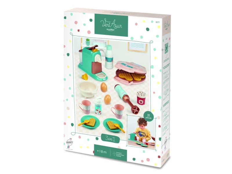 Gourmet Legemad Inkl. Service, Vafler, Maskiner - Ecoiffier Vert Azur