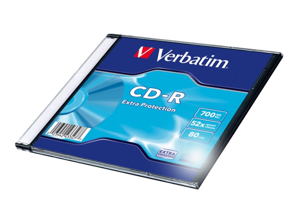 Verbatim DataLife - CD-R - 700 MB (80min) 52x - CD-fodral | Datorkomponenter - Hårddisk & Lagring - Lagringsmedia | GameStuff