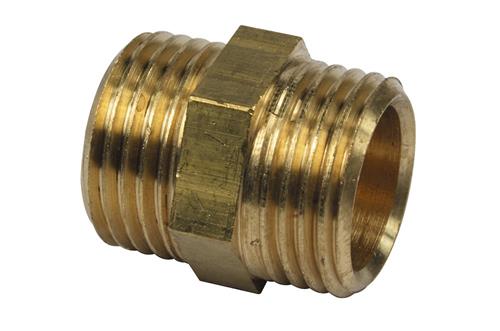 Wavin messing brystnippel, 1/2"