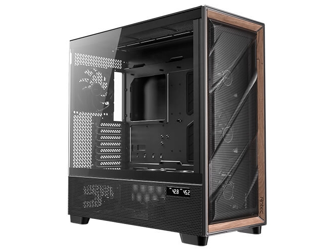 Antec Flux Pro, Full Tower, Pc, Schwarz, Holz, Atx, Eatx, Itx, Micro Atx, Glas, Kunststoff, Stahl, Gehärtetes Glas, Holz, Gaming